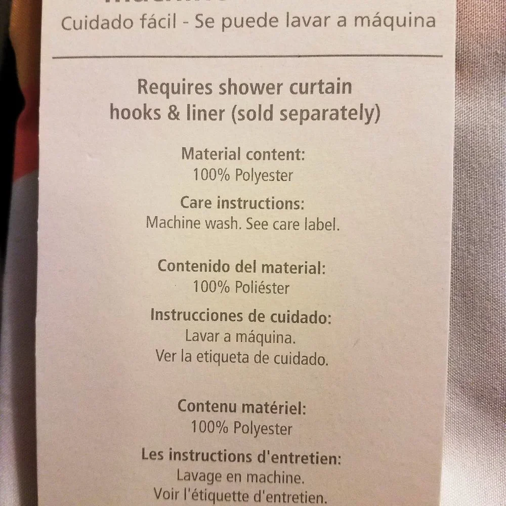 ALLURE Fabric Shower Curtain - Princess